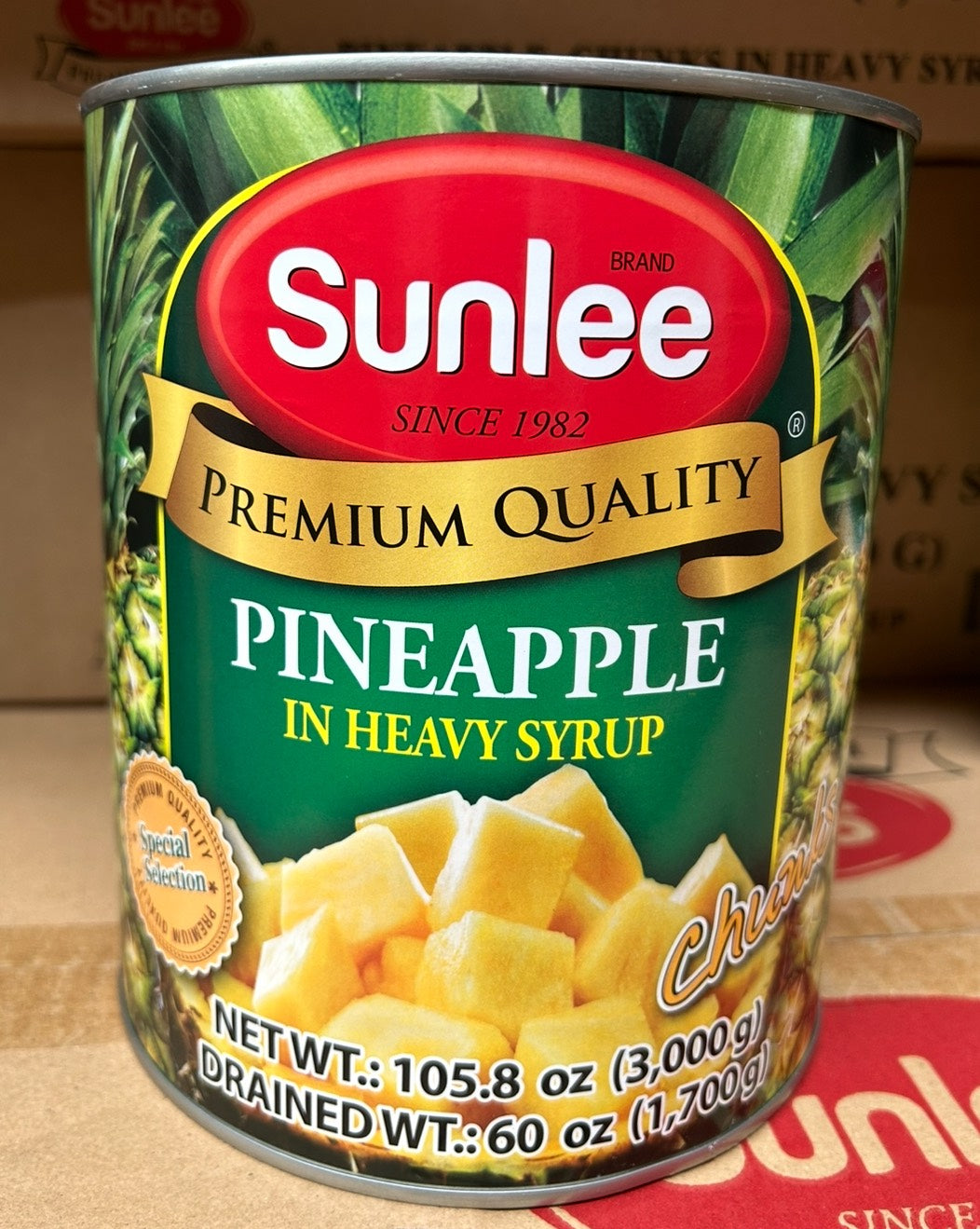 SUNLEE Pineapple Chunk 3kg*6