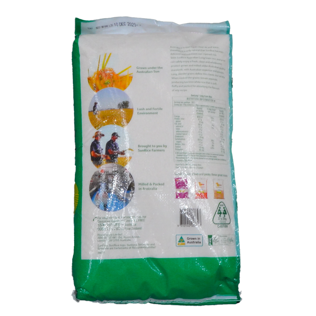 SUNLONG Long Grain Rice 25KG
