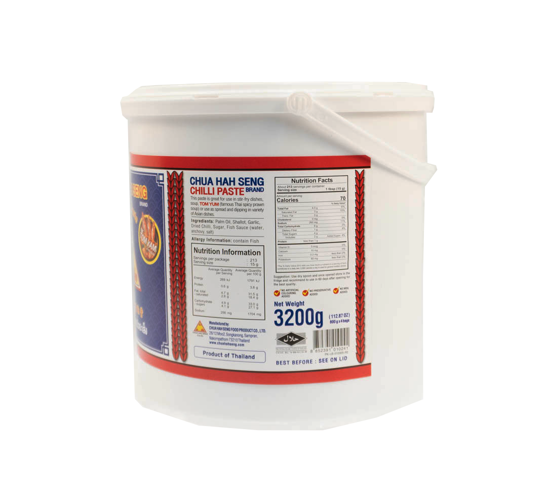 Chilli Paste CHUA HAH SENG 3.2kg*4