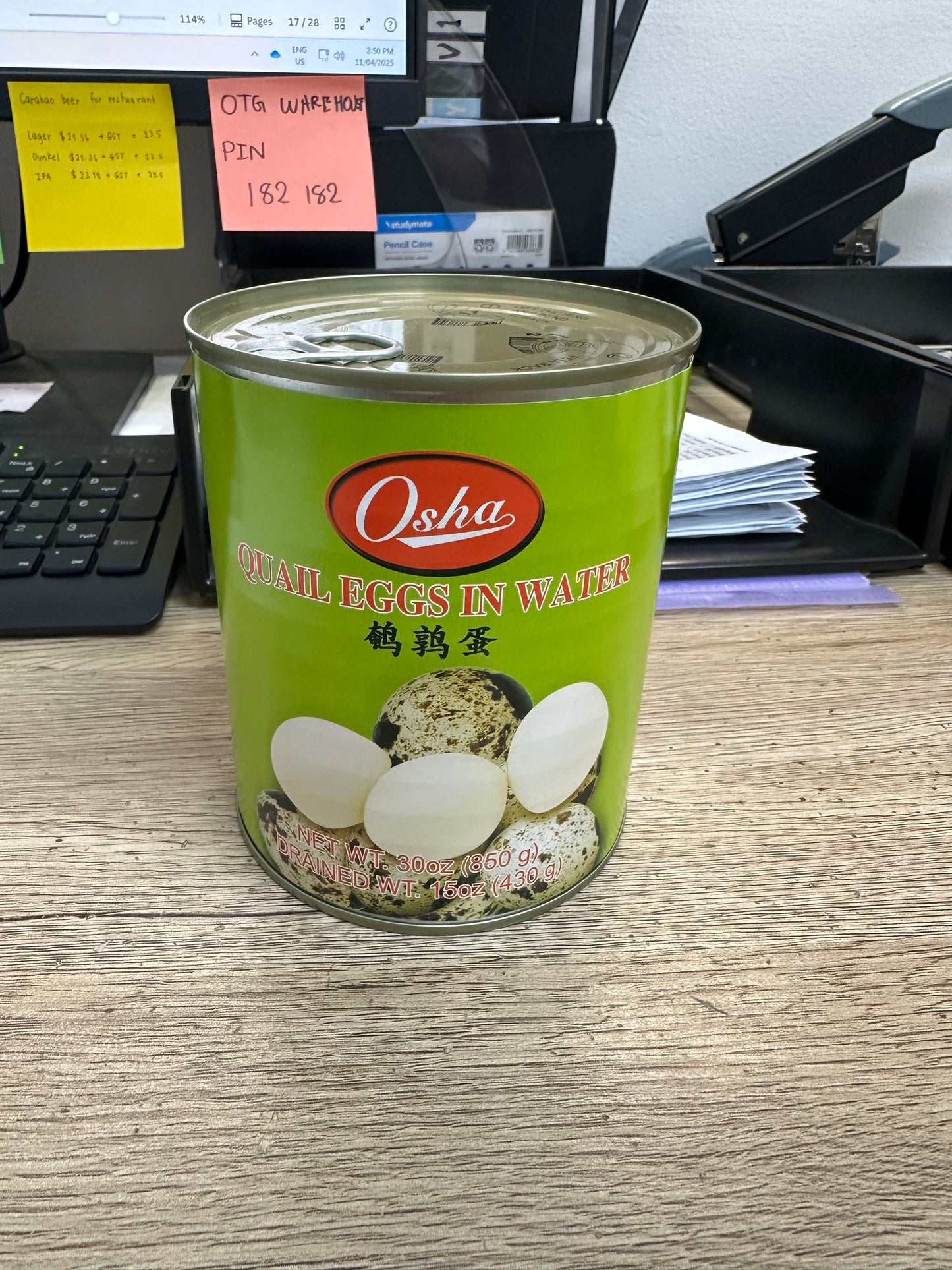 Quail Egg (Sunshine Farm) 790g*12