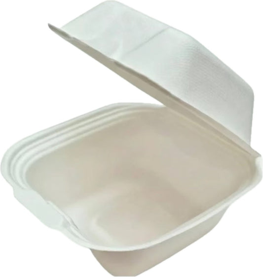 SSC1 Burger Sugarcane CLAM (6"x6") 400pcs (Carton)