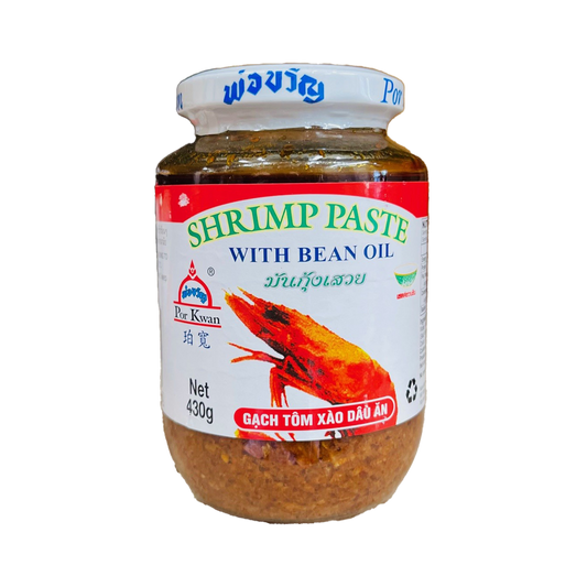 PORKWAN Shrimp Paste with Bean Oil(White lid) 430g*24
