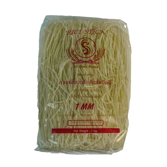 SRICHAN Rice Sticks 1mm (FOLD) 1KG*12