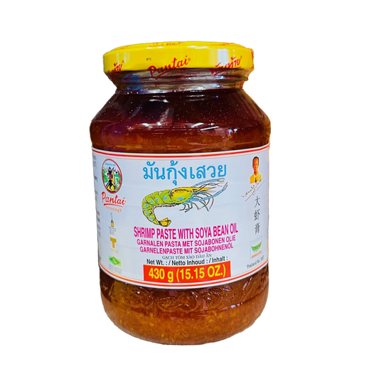 PANTAI Shrimp Paste with Soybean Oil(Yellow lid) 430g*24