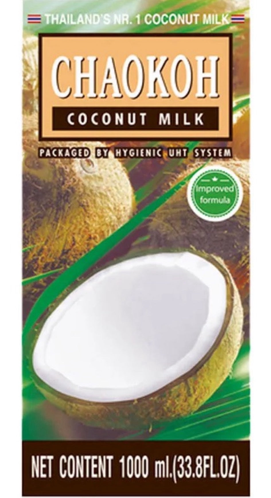CHAO KOH Coconut Milk (Brown) 1Ltr*12