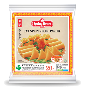 TYJ FRZ (With Egg) 8.5" EGG Spring Roll Pastry 275g 20pc*40