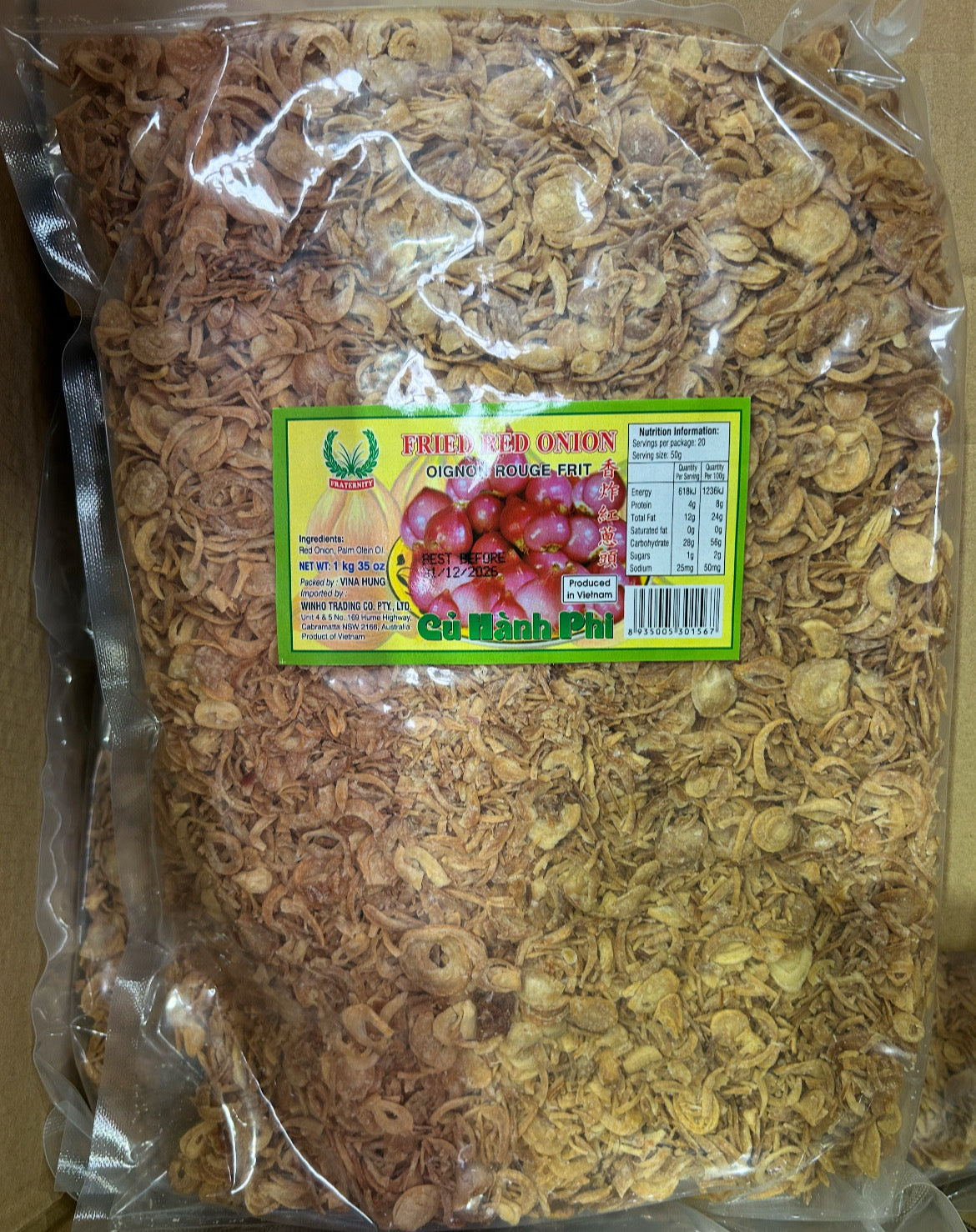 Fried Red Onion (Cu Hanh Phi) 1kg*12