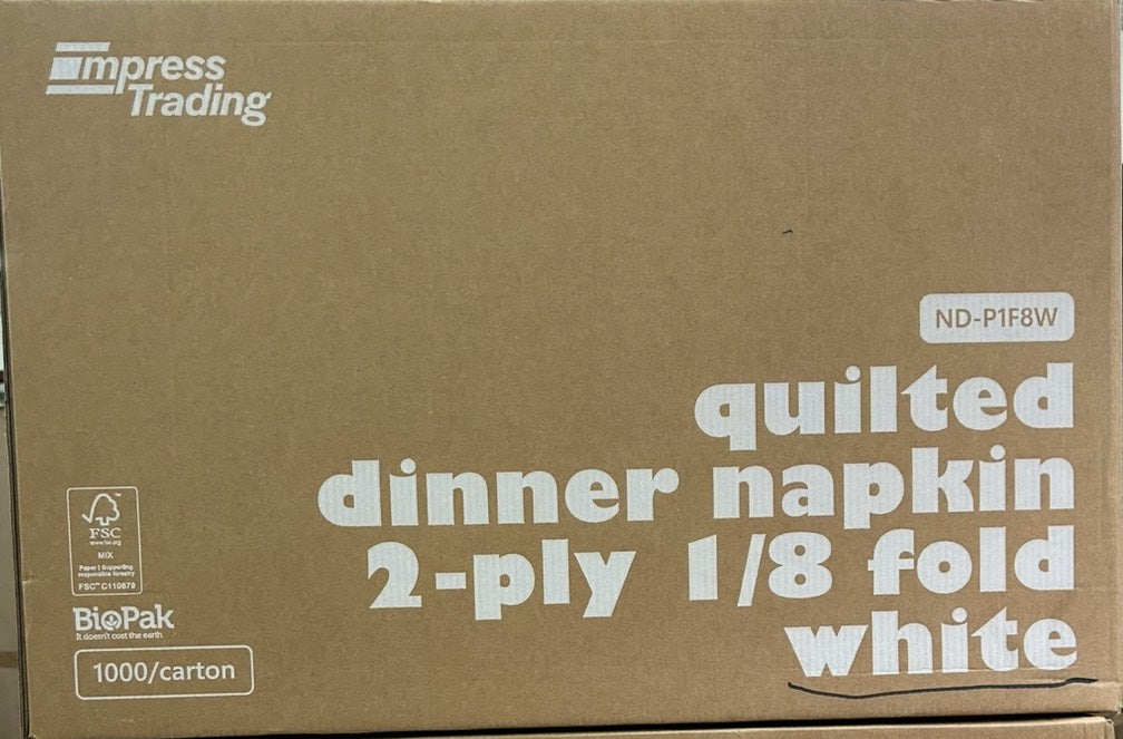 AC-1000Q Dinner White Napkin GT Fold 100*10 (Carton)