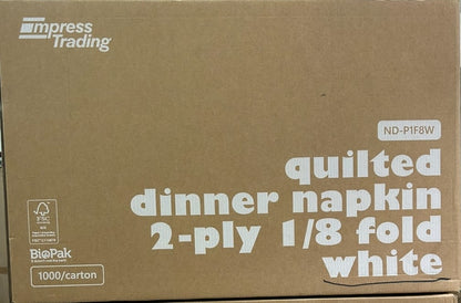 AC-1000Q Dinner White Napkin GT Fold 100*10 (Carton)