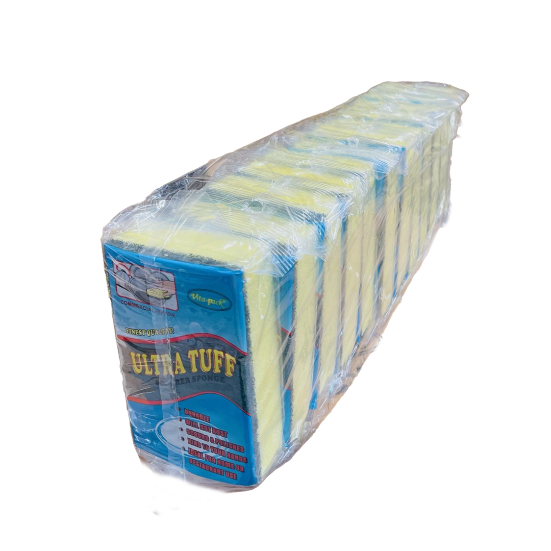 Scourer Sponges Yellow (SMALL) 12pc*12 (Pack Size)