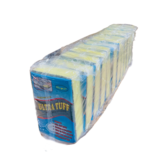 Scourer Sponges Yellow (SMALL) 12pc*12 (Pack Size)