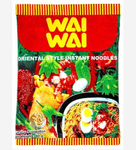 Wai Wai Oriental Instant Noodles (60g*30pk/Box)