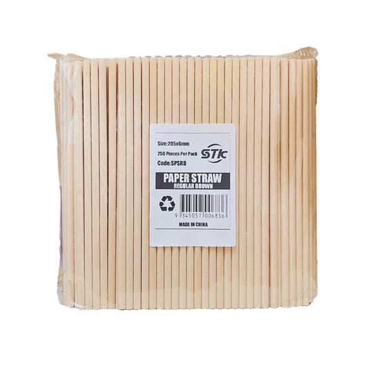 Paper Straw Regular (Brown) 250pcs*10