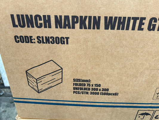 (SLN30GT 9038) Lunch Napkin 1ply GT fold (Carton)