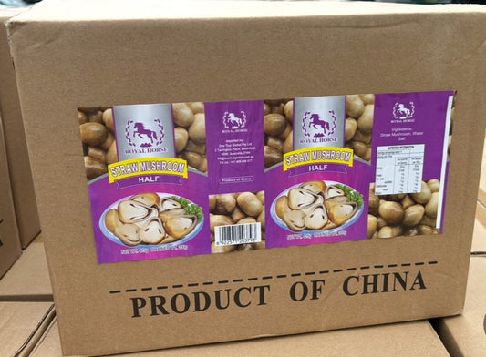 ROYAL HORSE (Halves) Straw Mushroom 425g*24 (Carton)