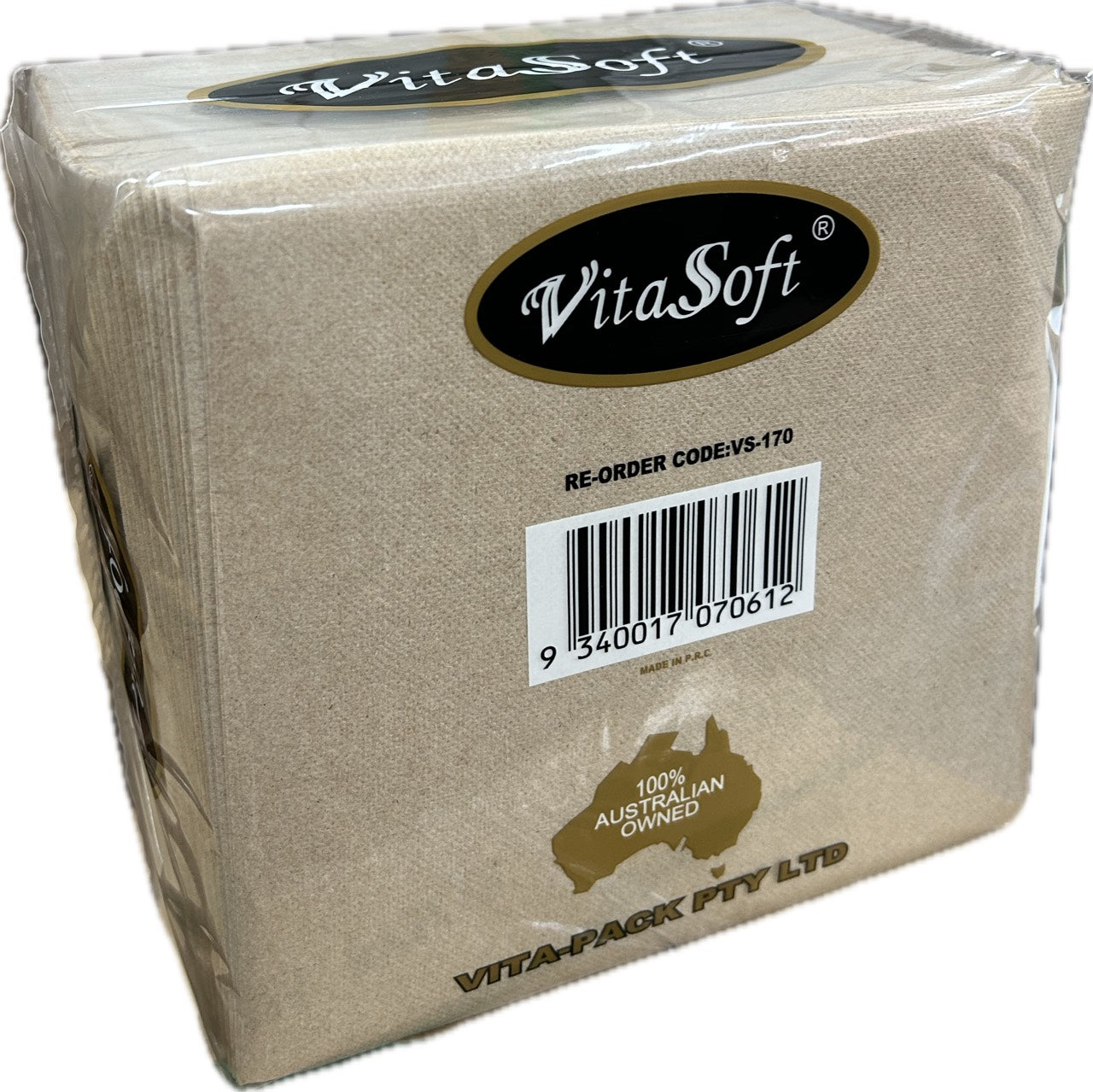 Dinner Napkin GT 1/4Fold (Brown) Vita Soft 100pc*10 (For Oops Modern)