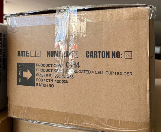 4 Cup Coffee Tray Holder (CH4) 100pcs (Carton)