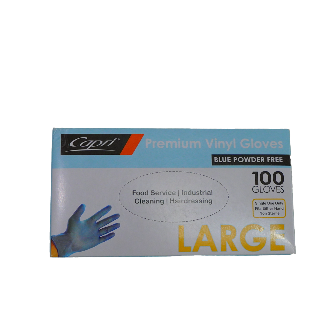 Blue Gloves Large VINYL 100pc*10