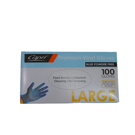 Blue Gloves Large VINYL 100pc*10