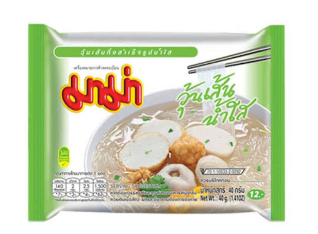MAMA Bean Thread Clear Soup 40g*30pk*6box (วุ้นเส้นน้ำใส)