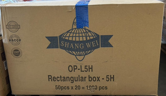 OP-L5H (M1 Lock) Rectangular box-5H 50pcs*20 (Carton)