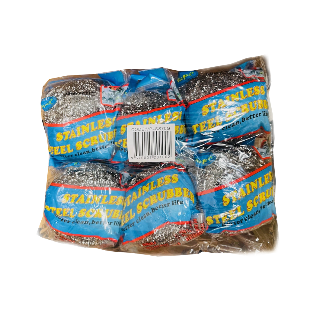 Stainless Scrub Ball 70g x 6units/pack*24 (Pack Size)