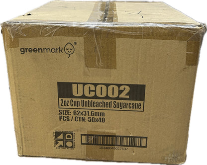 UC002 2OZ Sugarcane Sauce Cup 2000pcs (Carton)