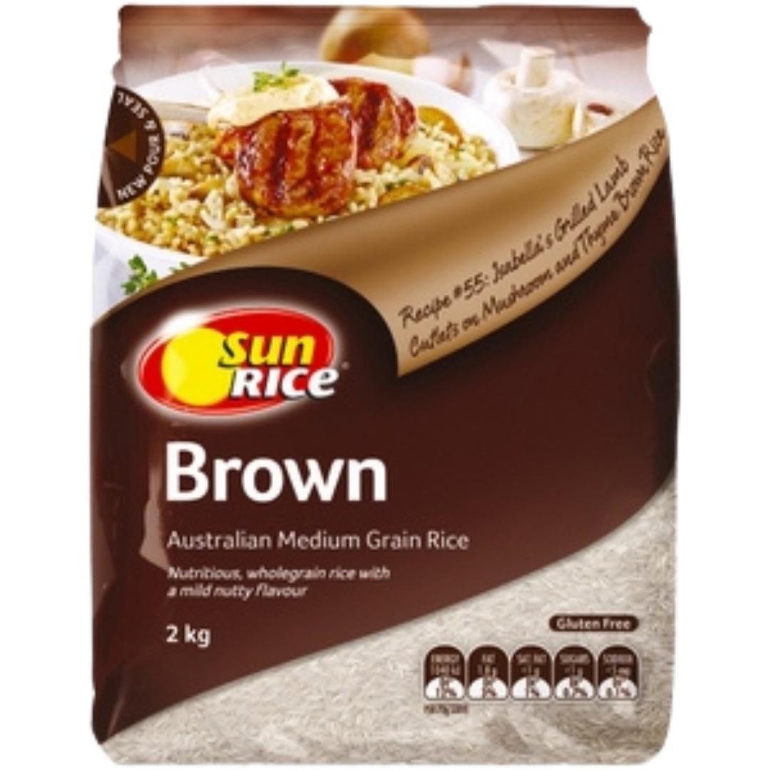 SUNRICE Brown Rice 2kg*6