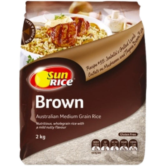 SUNRICE Brown Rice 2kg*6