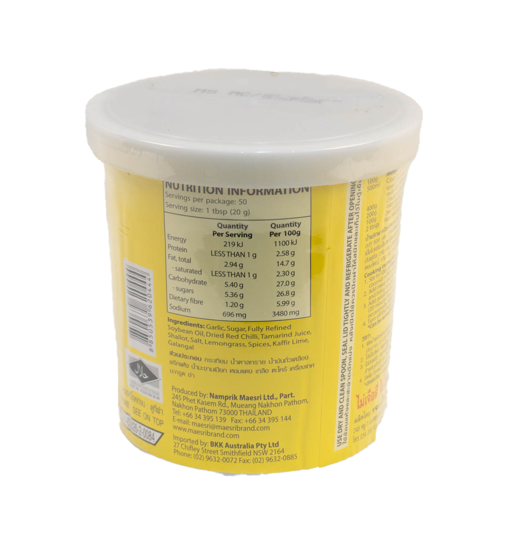 MAESRI Massaman Curry Paste 1kg*12
