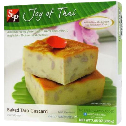 ขนมหม้อแกง S&P FRZ Baked Taro Custard 200g*12