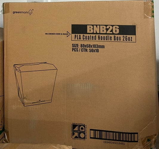 Noodle Box 26oz (Brown) BNB26 500PC (Carton)
