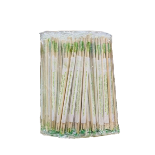 Bamboo Round Chopstick Individual Wrap 100pc*30